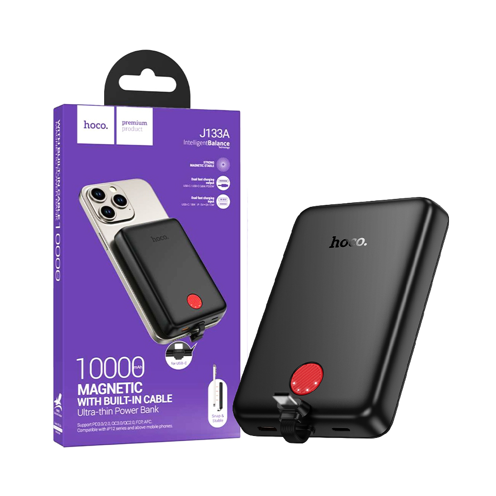 Hoco Magnetic Power Bank J133A Triumph with Type-C Cable PD20W